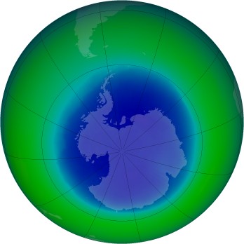 September 1987 monthly mean Antarctic ozone